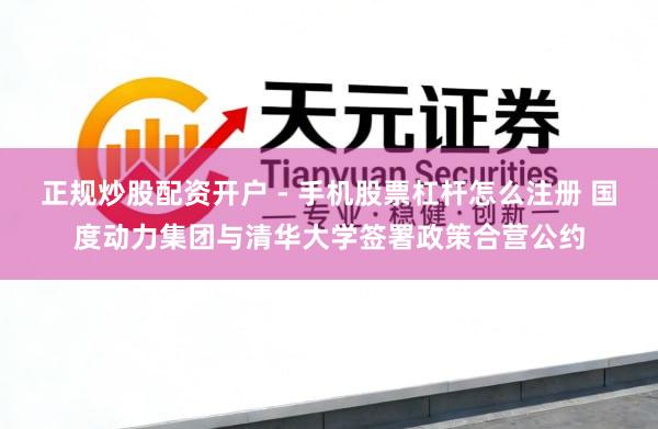 正规炒股配资开户 - 手机股票杠杆怎么注册 国度动力集团与清华大学签署政策合营公约