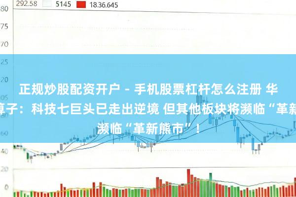 正规炒股配资开户 - 手机股票杠杆怎么注册 华尔街神算子：科技七巨头已走出逆境 但其他板块将濒临“革新熊市”！
