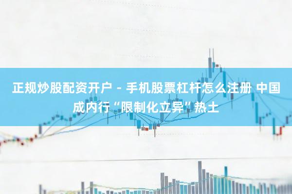 正规炒股配资开户 - 手机股票杠杆怎么注册 中国成内行“限制化立异”热土
